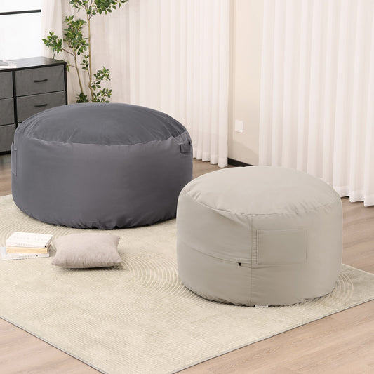 Eggzu Adult Universal Bean Bag Chair-Round & Cozy Comfort
