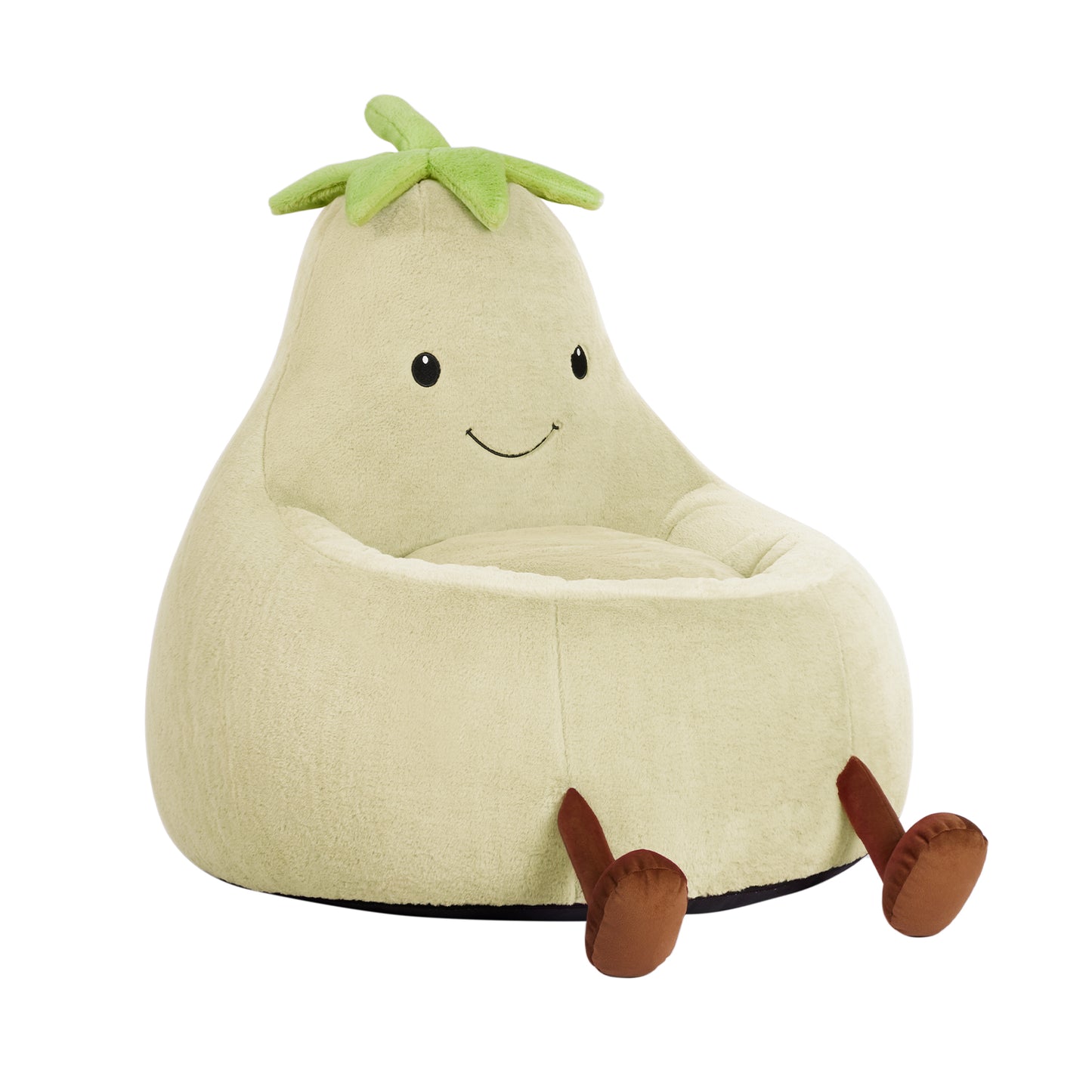 Eggzu Eggplant Bean Bag Chair – Soft & Supportive