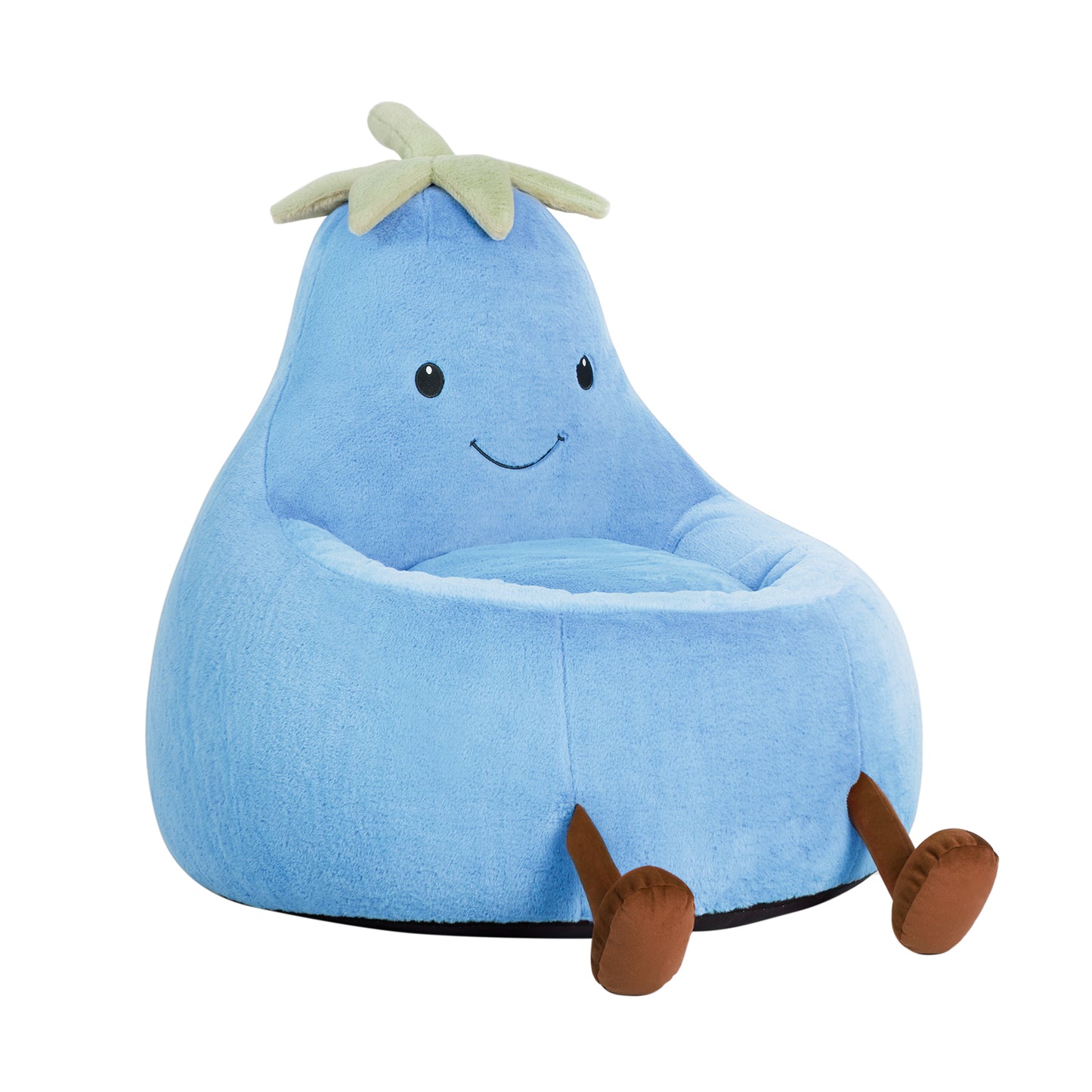 Eggzu Eggplant Bean Bag Chair – Soft & Supportive
