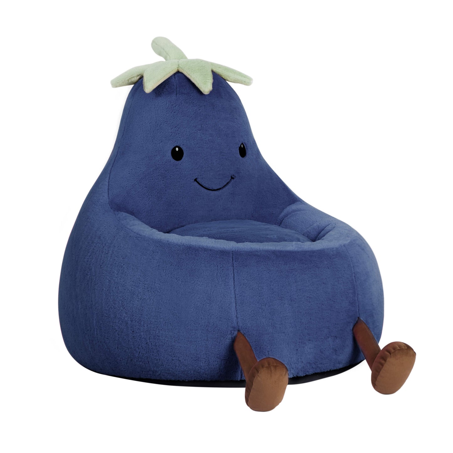 Eggzu Eggplant Bean Bag Chair – Soft & Supportive