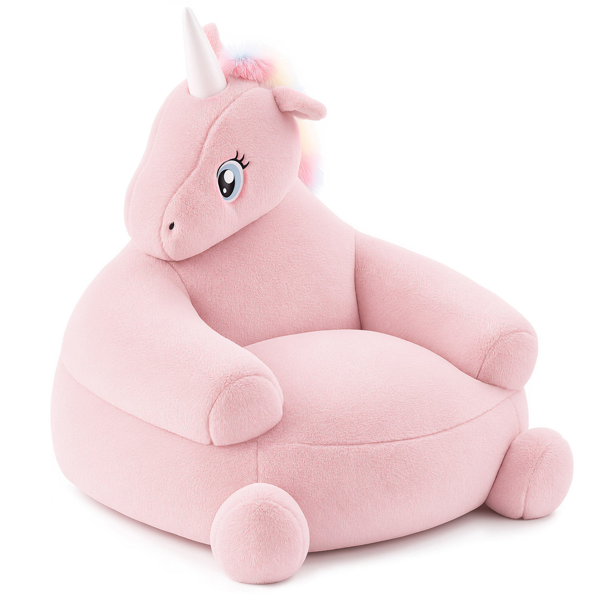 Pink unicorn character chair