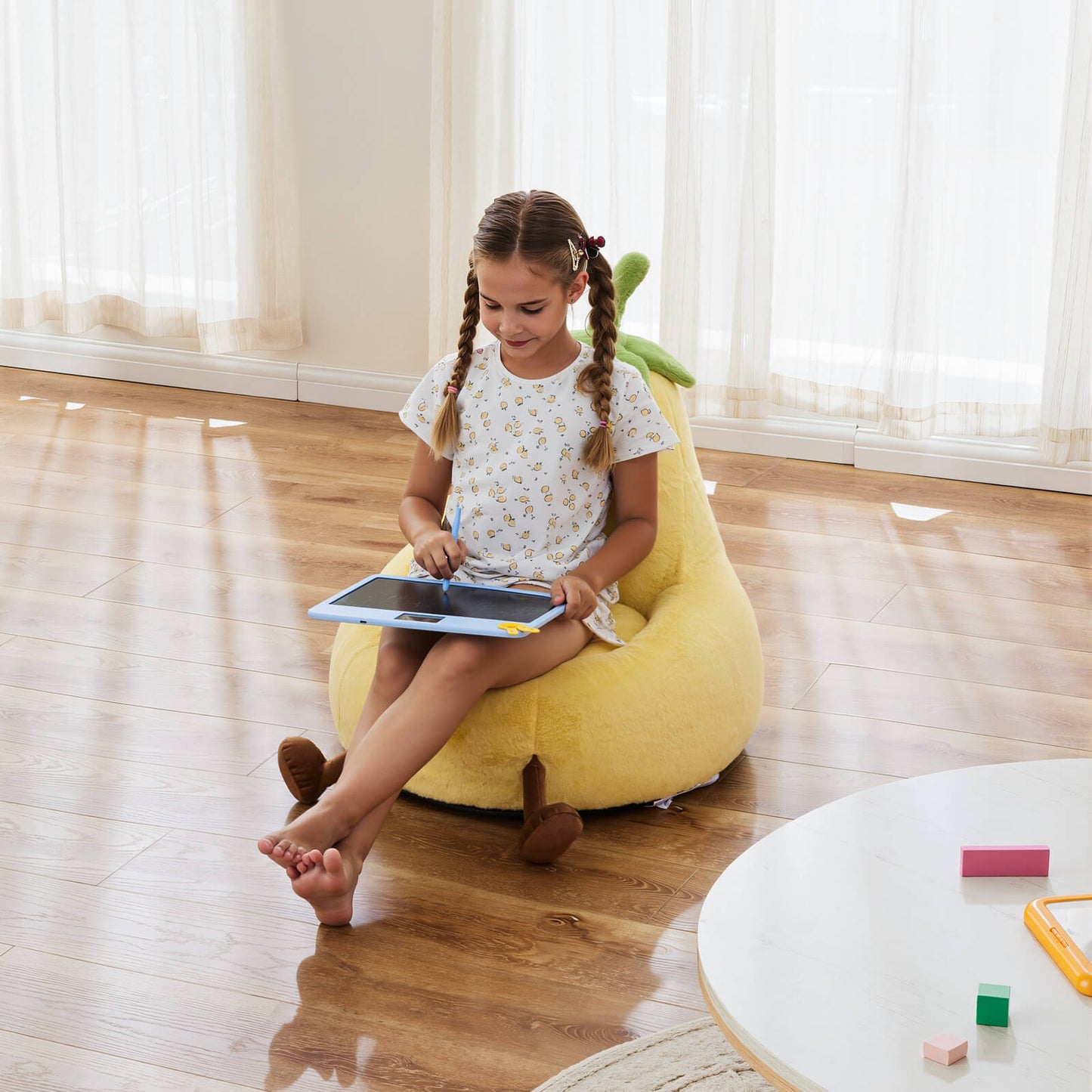 Eggzu Eggplant Bean Bag Chair – Soft ＆ Supportive