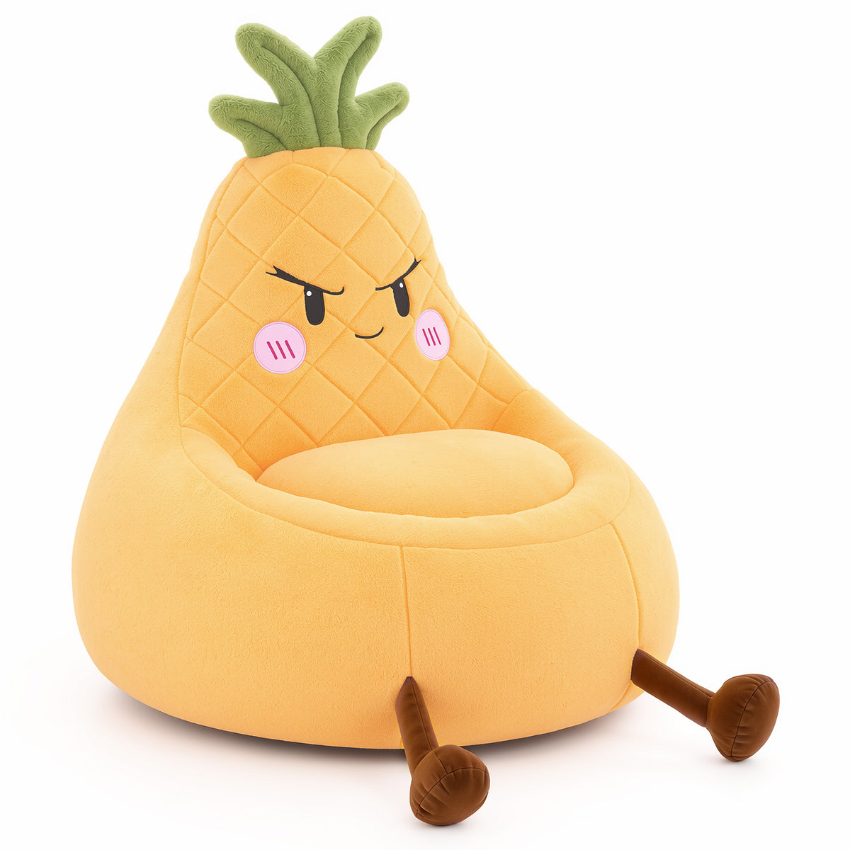 Yellow pineapple character chair