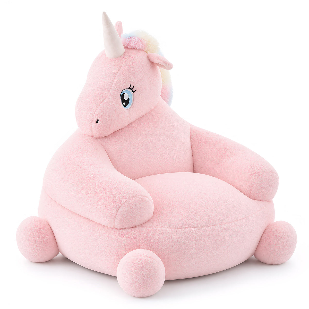 Pink unicorn character chair
