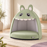 Monster Air Bed & Play Tent Green — scene