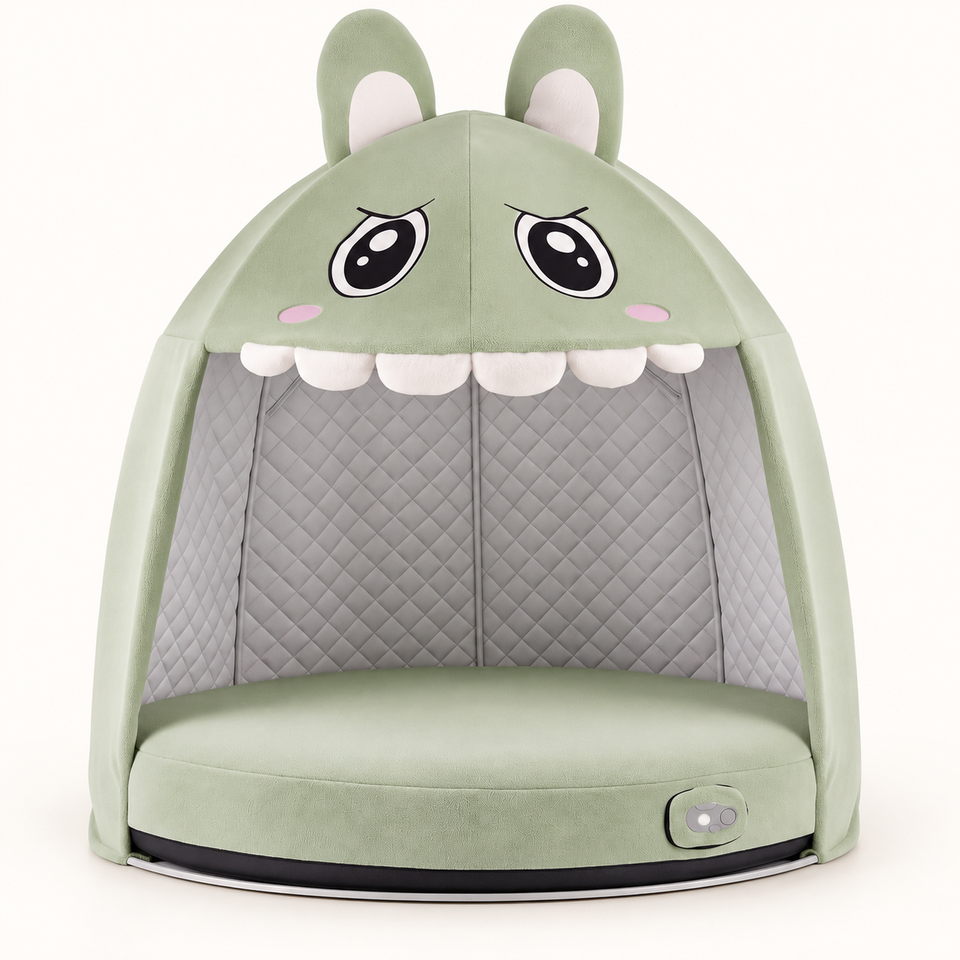 Monster Air Bed & Play Tent in Green full product view